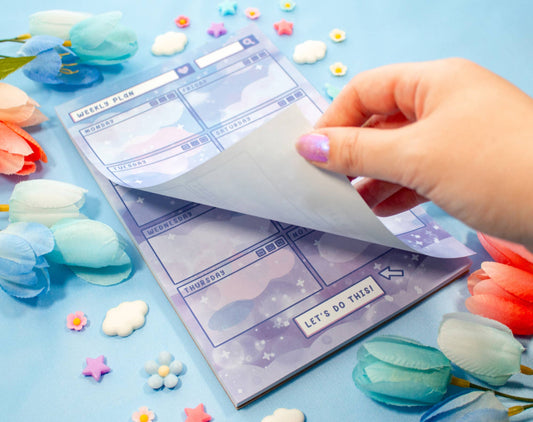 Blue Skies Weekly Planner Pad