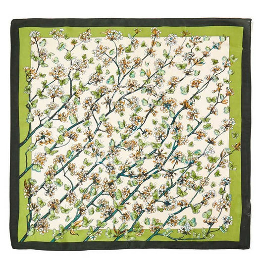 Butterfly Garden Satin Bandana