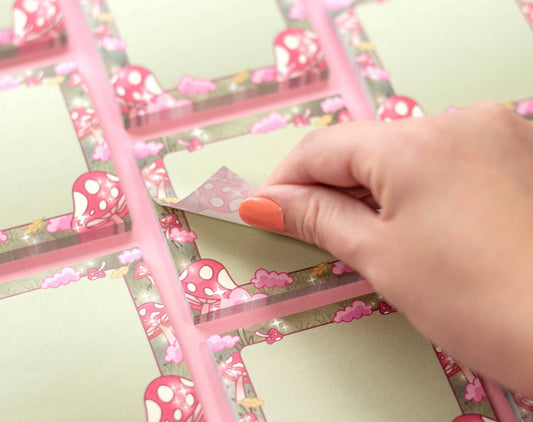 Mushroom Cottagecore Sticky Notes