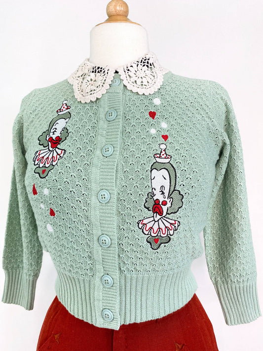 Dear Clown Cropped Cardigan