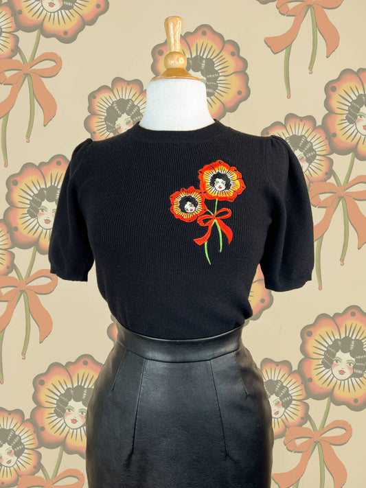 Blossom Sisters Short Sleeve Sweater