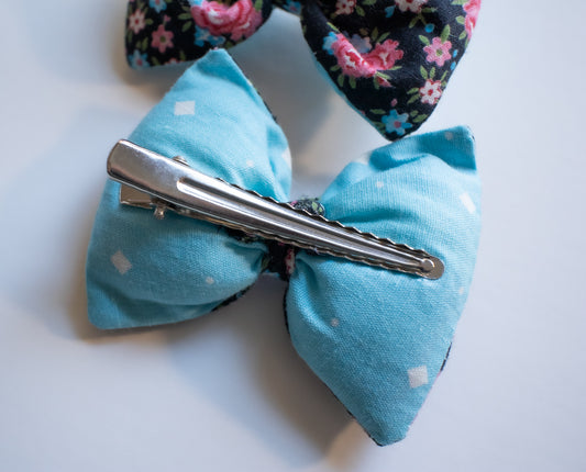 Bolita Puffed Pigtail Bows - Cottage
