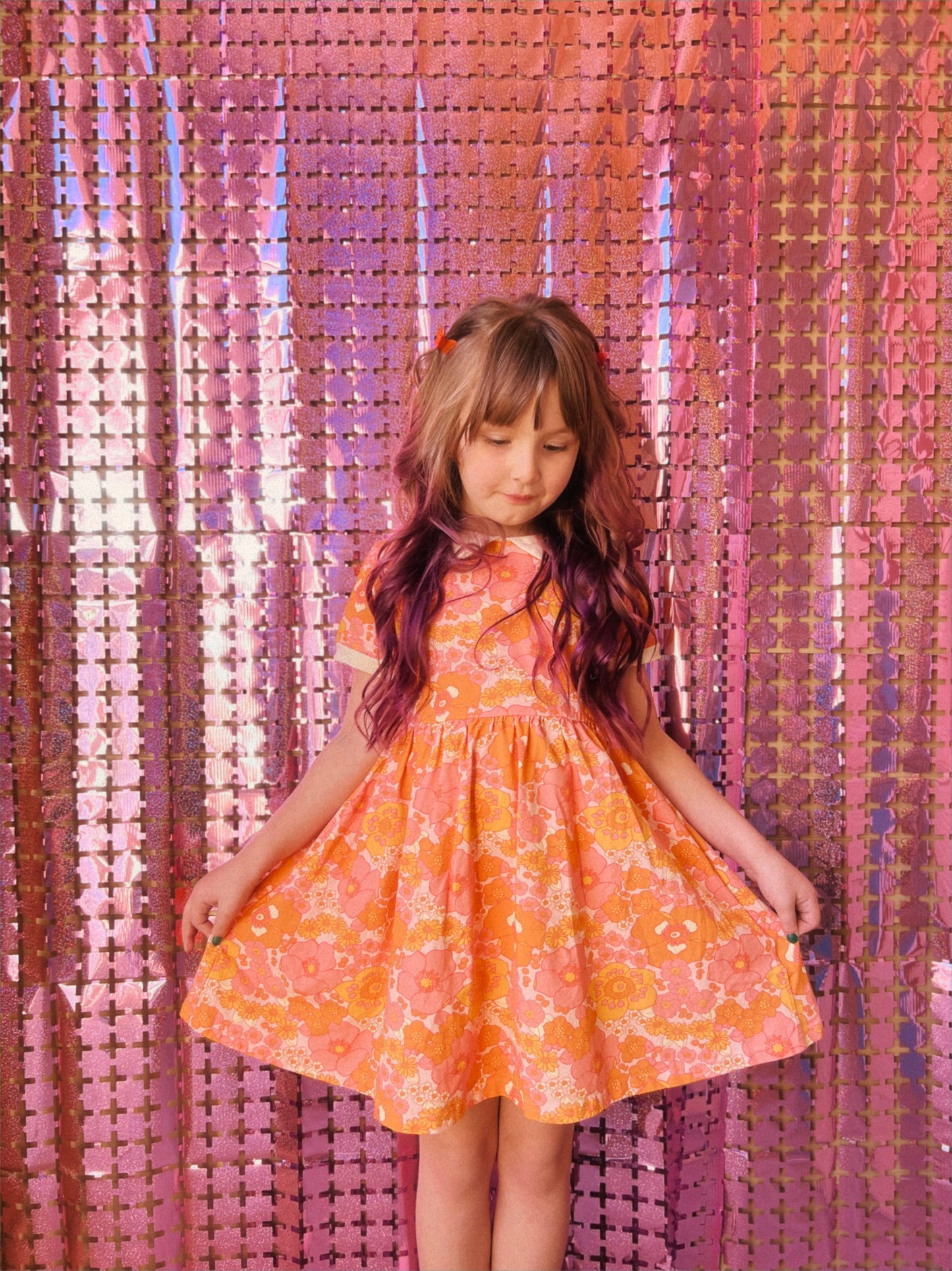 Girls' Mod Collar Dress