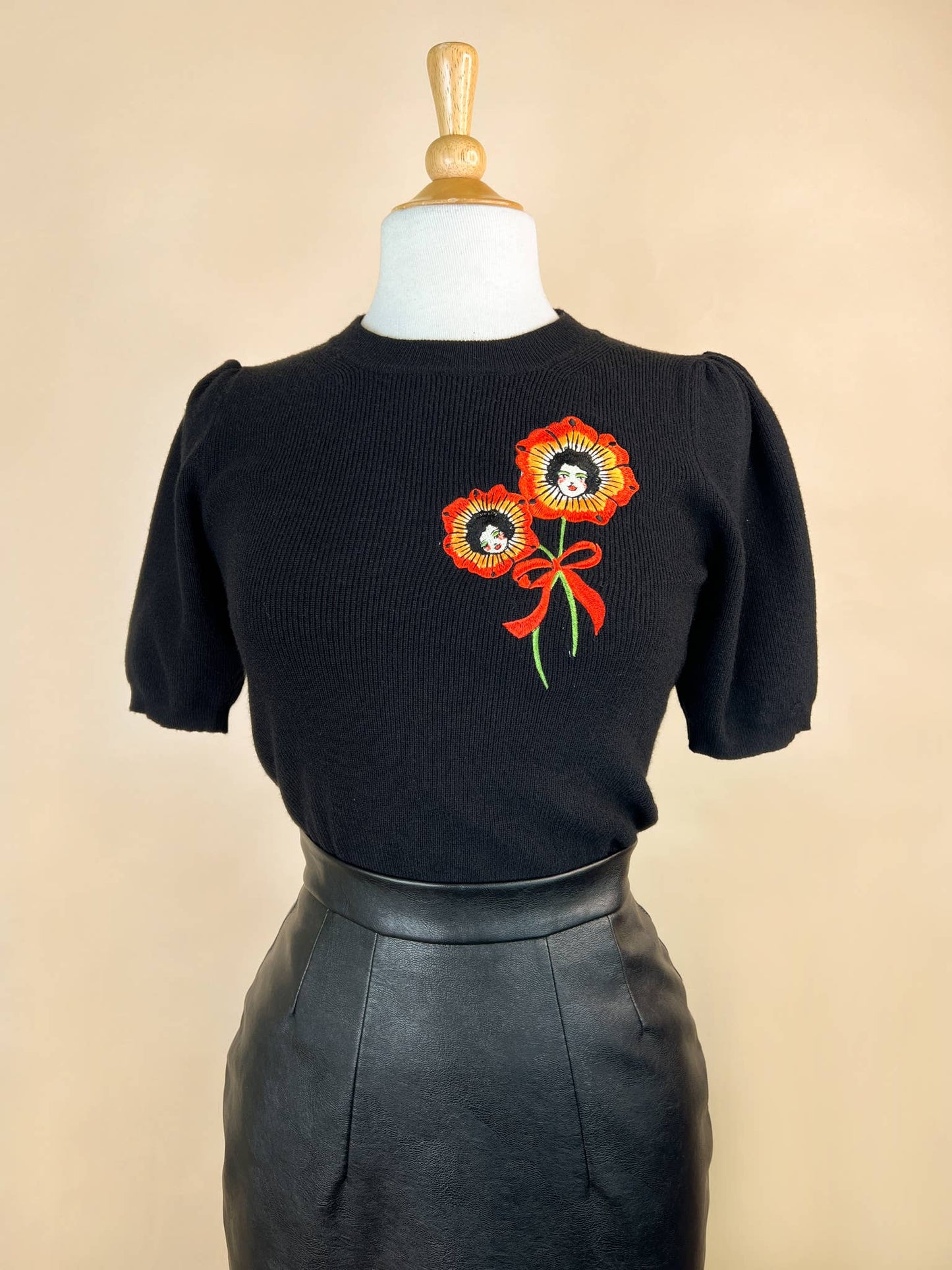 Blossom Sisters Short Sleeve Sweater