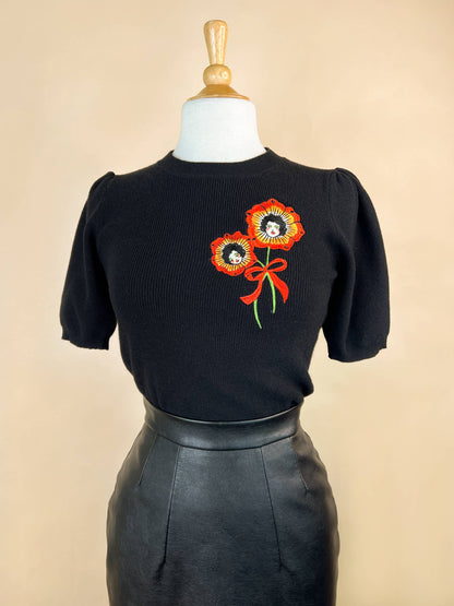 Blossom Sisters Short Sleeve Sweater
