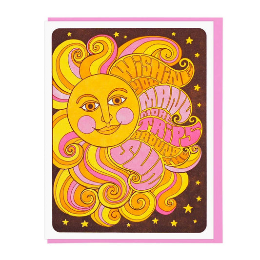 Many More Trips Around The Sun Birthday - Greeting Card