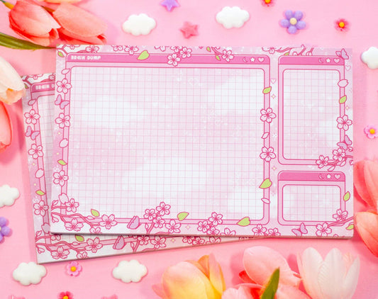 Sakura Brain Dump Planner Pad