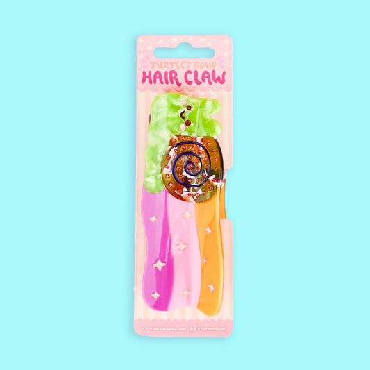 Rainbow Snail Hair Claw