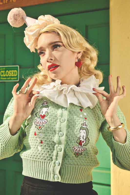 Dear Clown Cropped Cardigan