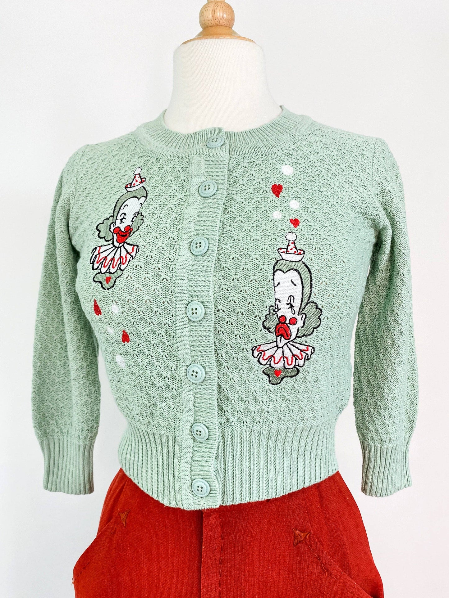 Dear Clown Cropped Cardigan