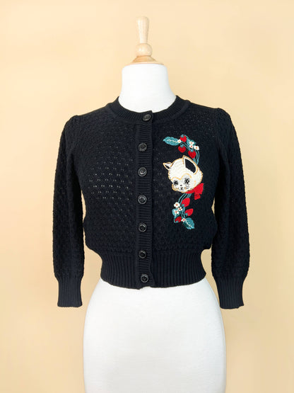 Strawberry Fields Forever Plus Size Cropped Cardigan