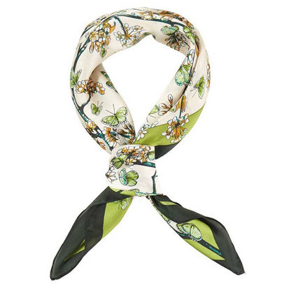 Butterfly Garden Satin Bandana