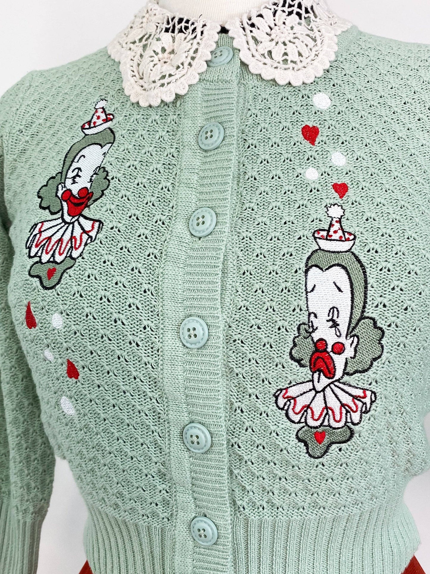 Dear Clown Cropped Cardigan