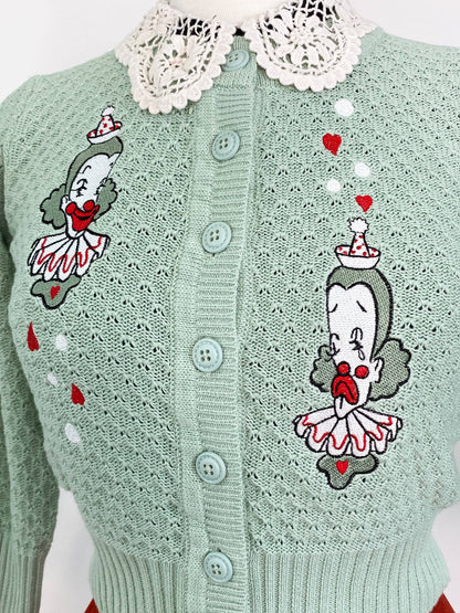 Dear Clown Cropped Cardigan