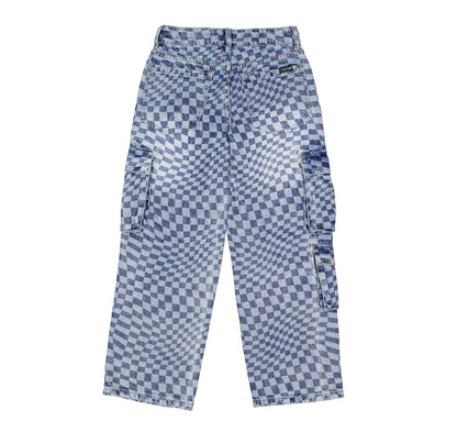 Kai Utility Cargo Retro Print Denim