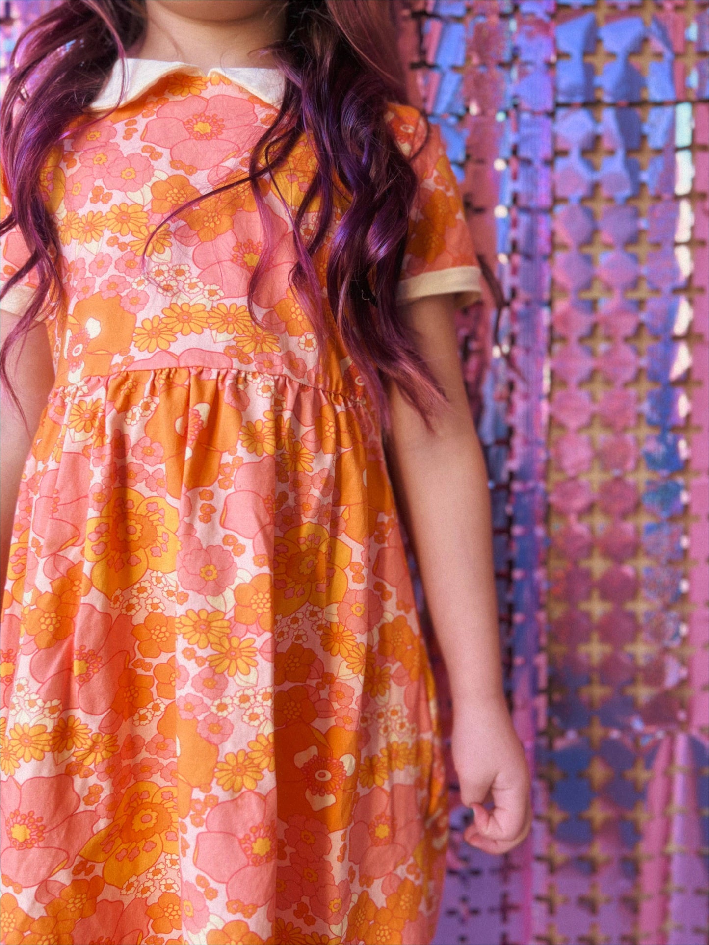 Girls' Mod Collar Dress