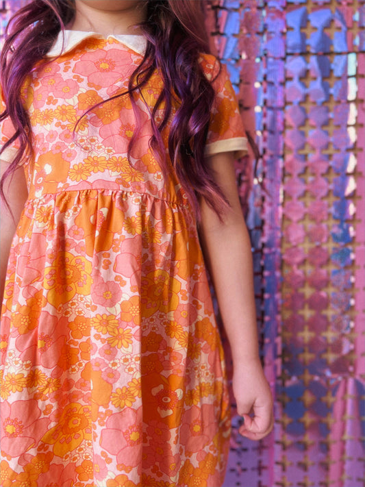 Girls' Mod Collar Dress