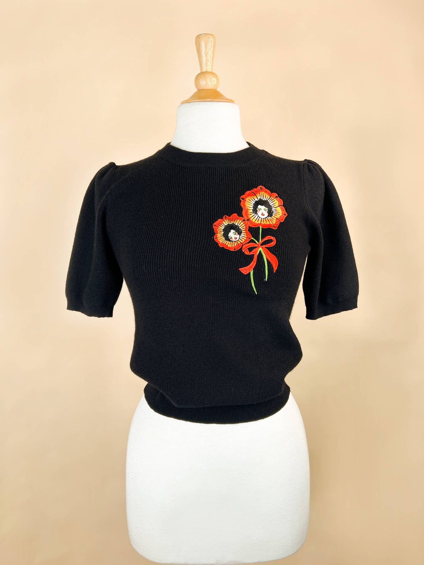 Blossom Sisters Short Sleeve Sweater