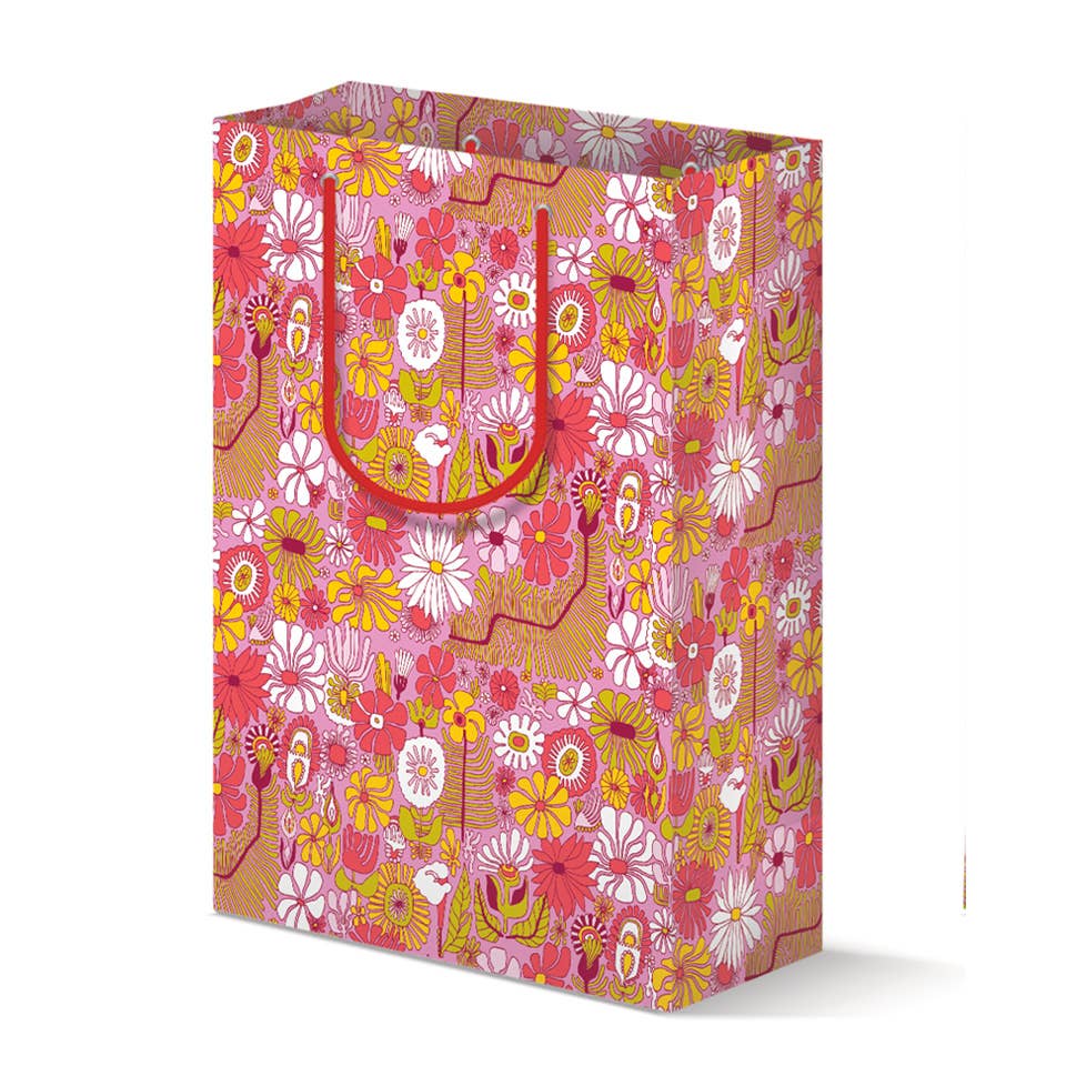 Trippy Floral Gift Bag