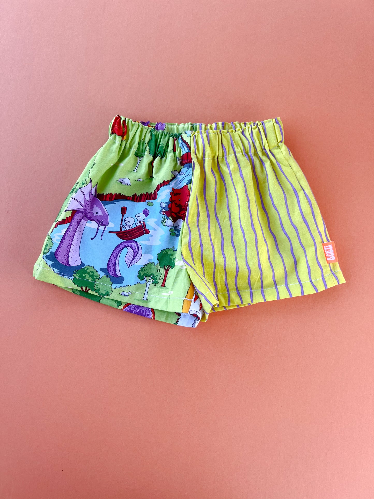 Bolita Pattern-Play Shorts – Knight Creatures
