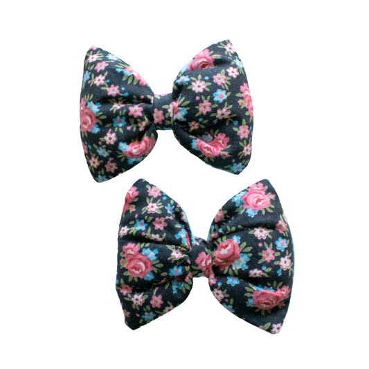 Bolita Puffed Pigtail Bows - Cottage