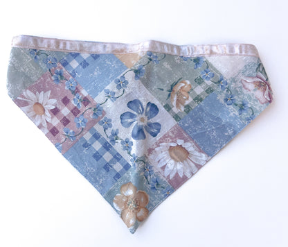 Bolita Triangle Head Scarf - Floral Patchwork