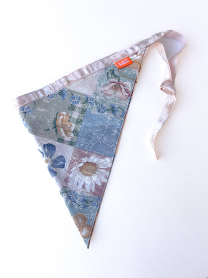 Bolita Triangle Head Scarf - Floral Patchwork
