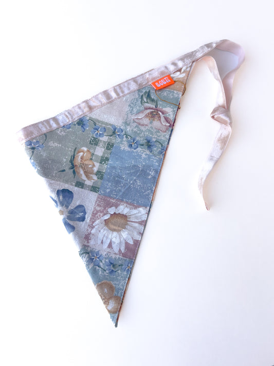 Bolita Triangle Head Scarf - Floral Patchwork