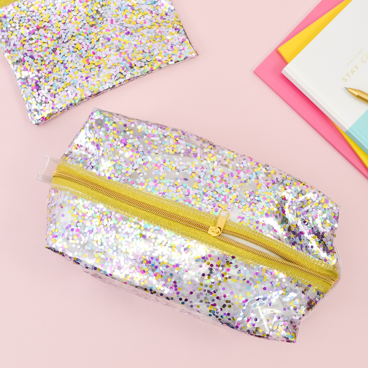 Doppelganger Confetti Cosmetic Bag